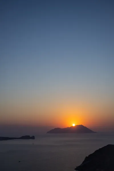 Amazing sunset in Milos, Greece
