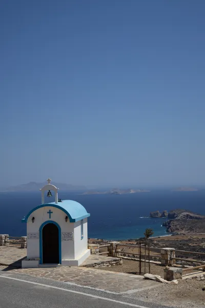 Picturesque chapel at Naxos with incredible view